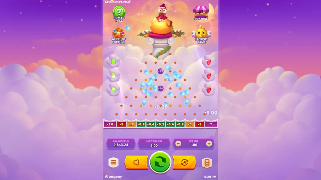 Chicken Plinko  Free Spins